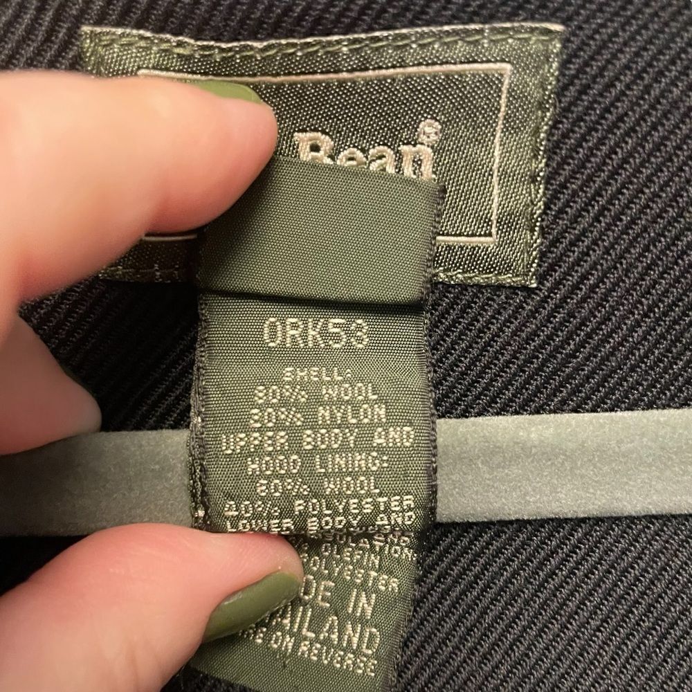 Vintage L.L. Bean Wool Blend Thinsulate Toggle Coat - Picture 6 of 7